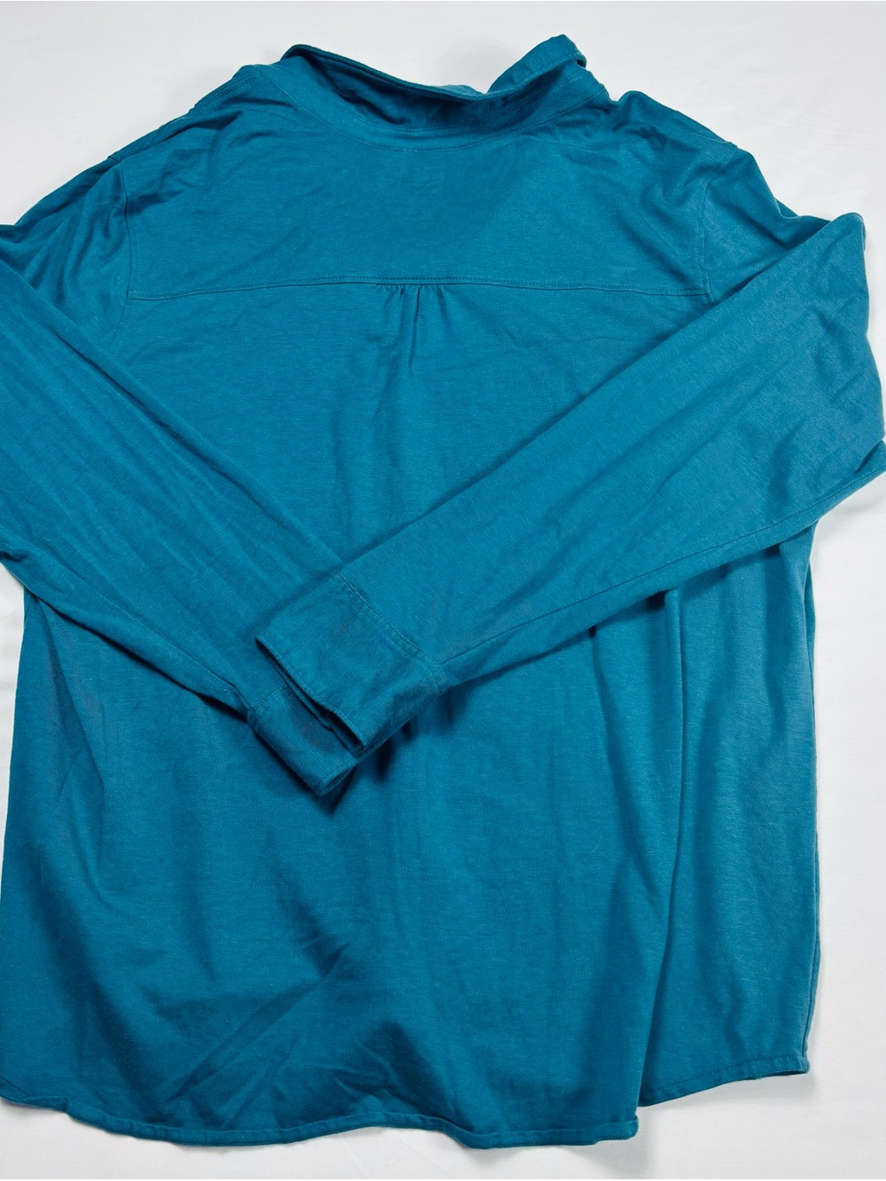 L.L. Bean Men's Teal Button-Up Shirt - Picture 3 of 3